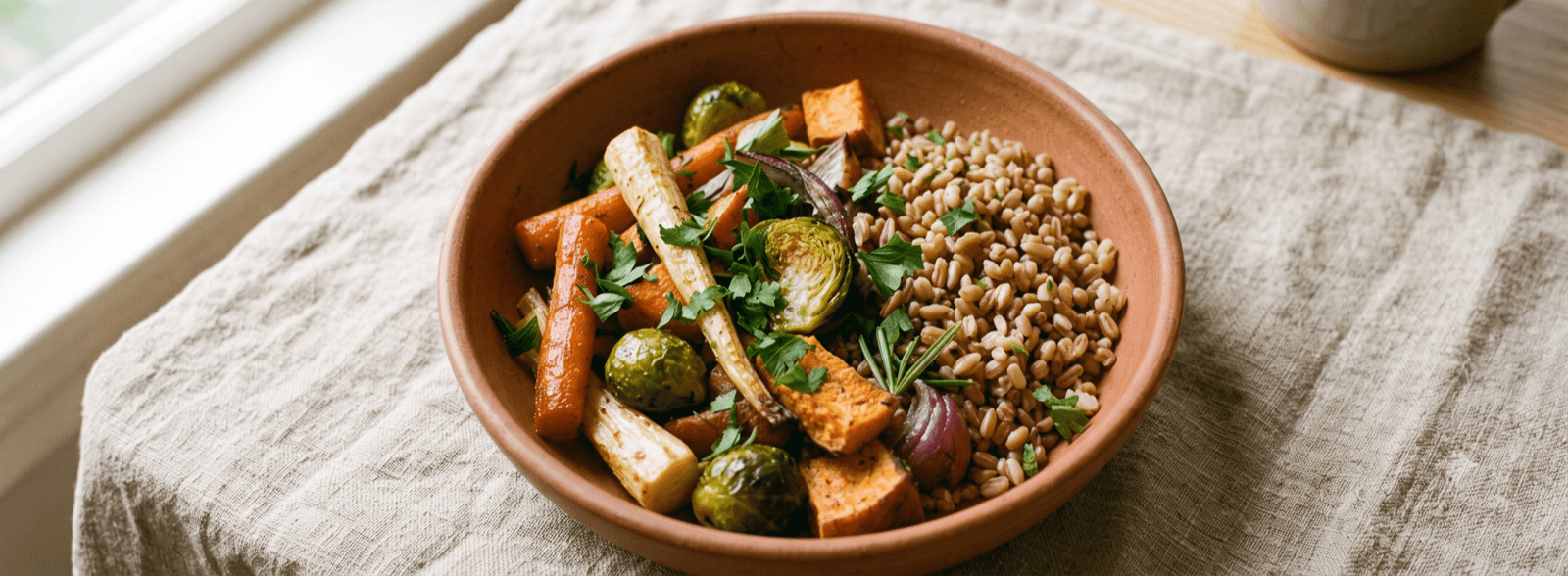A table of real, whole foods